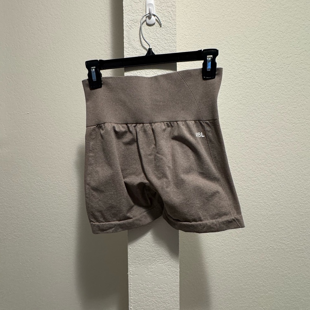 AYBL Women's Taupe High-Waisted Athletic Shorts